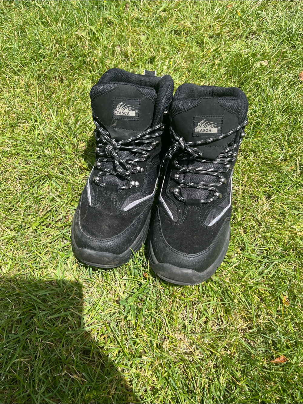 Itasca Waterproof Black Men's Trail Boots with Reflective Accents